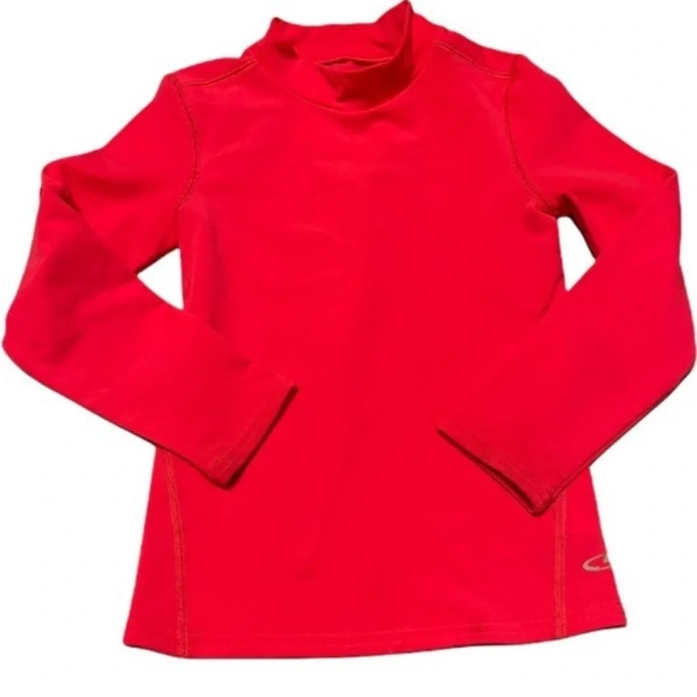 Champion S (6/6X) Duo Dry rash gaurd hot pink long‎ sleeve high neck swim top